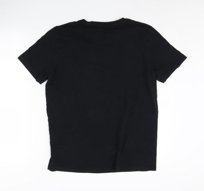 Mens UK Size M JACK & JONES Black  T-Shirt