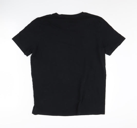 Mens UK Size M JACK & JONES Black  T-Shirt
