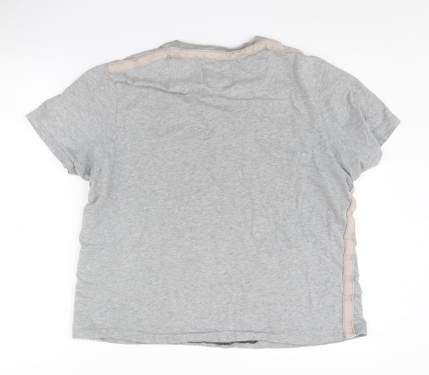 St George by Duffer Grey Unisex L T-Shirt, Classic Casual Fit