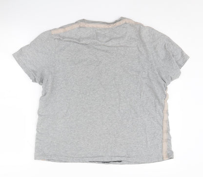 St George by Duffer Grey Unisex L T-Shirt, Classic Casual Fit