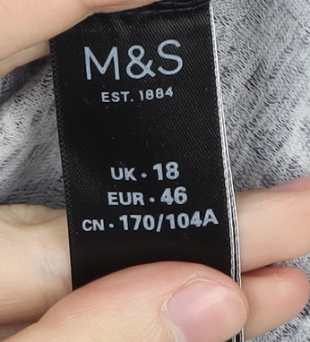 Womens UK Size 18 Marks and Spencer Black Pullover Jumper