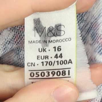 Womens UK Size 16 Marks and Spencer Multicoloured Pullover Jumper