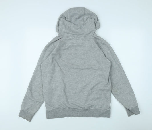 Mens UK Size M Brave Soul Grey Pullover Hoodie