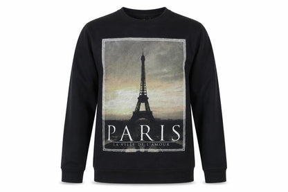 Mens UK Size L Topman Black Pullover Sweatshirt