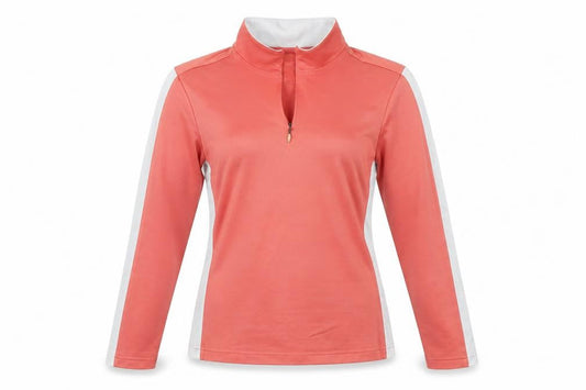 Front view of Adidas Women's Pink Pullover, size 12, Lightweight Zip