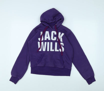 Womens UK Size M Jack Wills Purple Pullover Hoodie