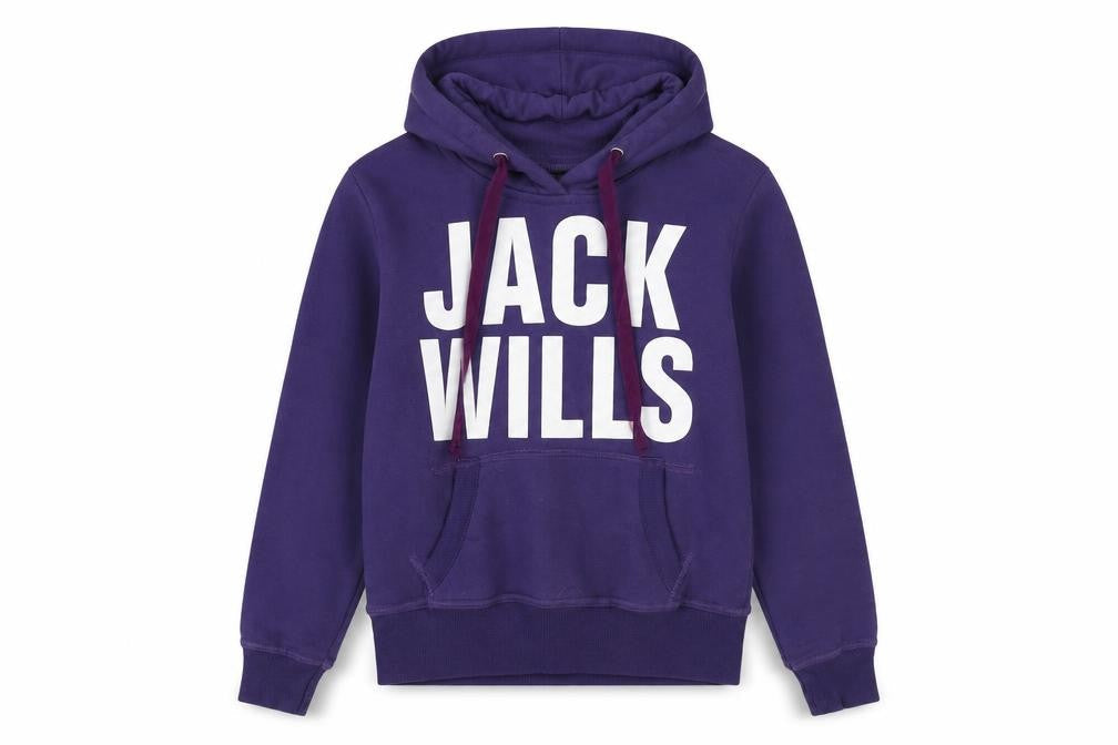 Womens UK Size M Jack Wills Purple Pullover Hoodie