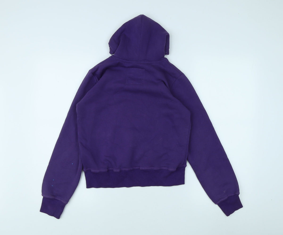Womens UK Size M Jack Wills Purple Pullover Hoodie