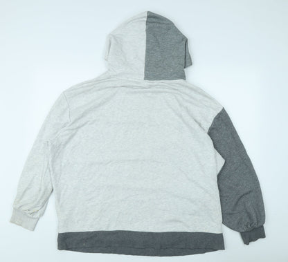 Puma Women's Grey Pullover Hoodie, M, Sporty Casual Style