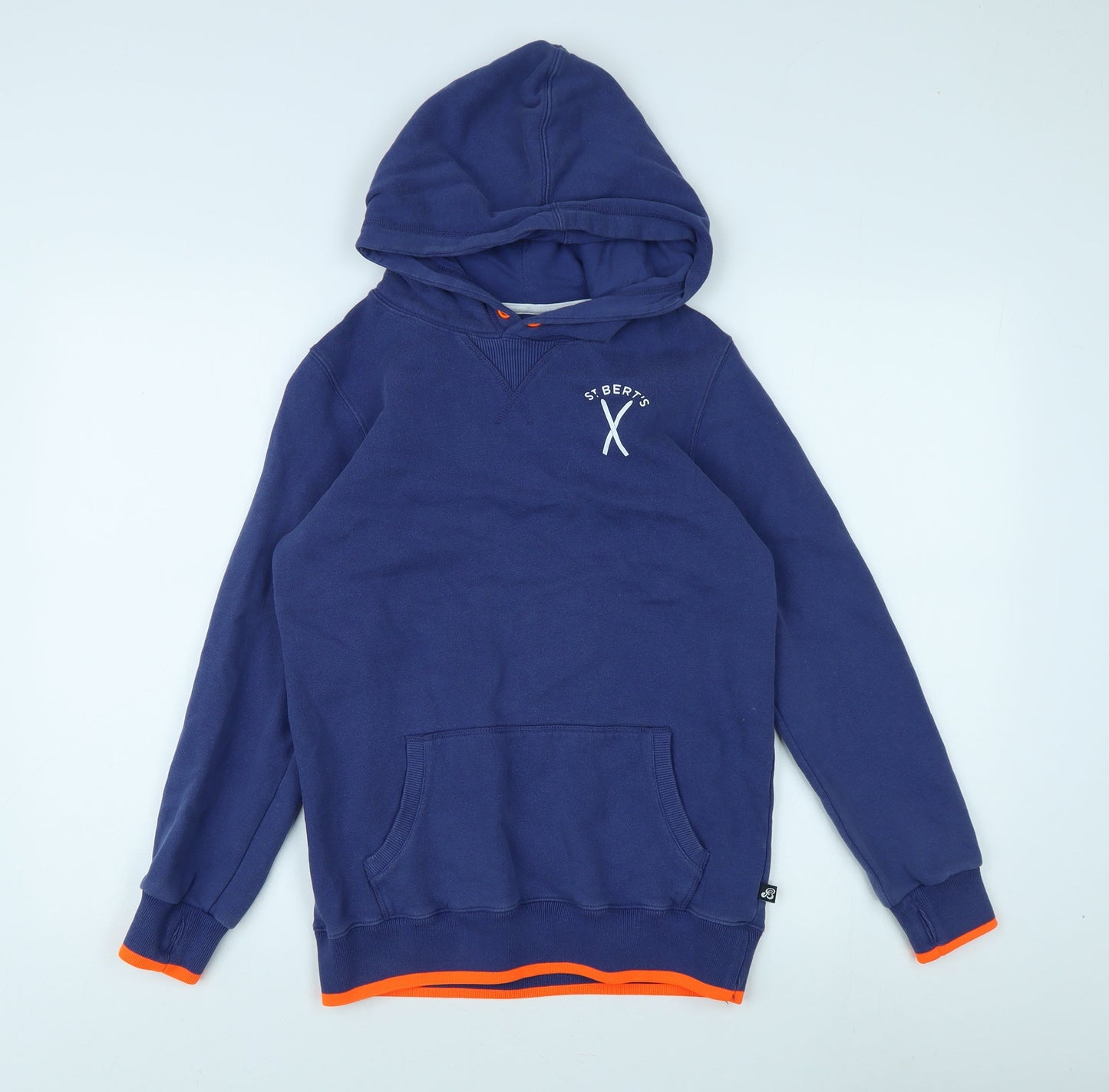 St. Bert's Boys Blue Cotton Pullover Hoodie 11-12 Years