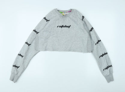 Ratchet Women's Grey Crop Sweatshirt Size S