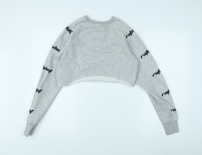 Ratchet Women's Grey Crop Sweatshirt Size S