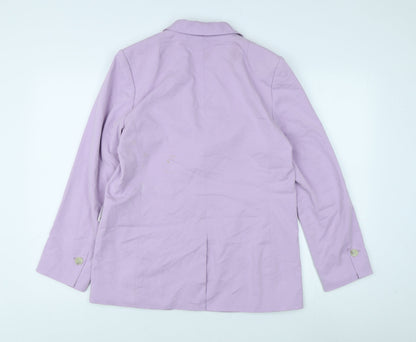 Womens UK Size S H&M Purple Basic Jacket