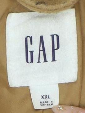 GAP Women's Beige Overcoat XL - Classic Style