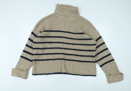 Womens UK Size L Marks and Spencer Beige Pullover Jumper