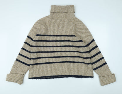 Womens UK Size L Marks and Spencer Beige Pullover Jumper