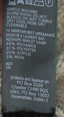 Womens UK Size L Marks and Spencer Beige Pullover Jumper