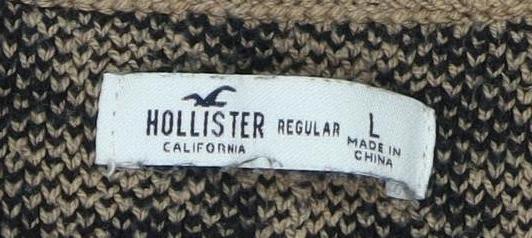 Womens UK Size L Hollister Multicoloured Pullover Jumper