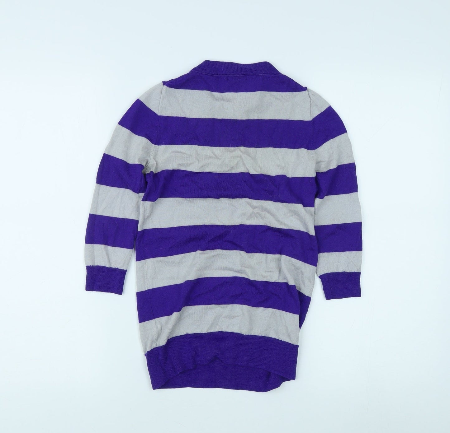 J. Crew Women’s Purple Striped Long Sleeve Top XXS