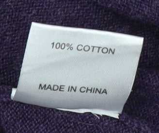 JP Cole Men's Purple V-Neck Pullover Jumper M