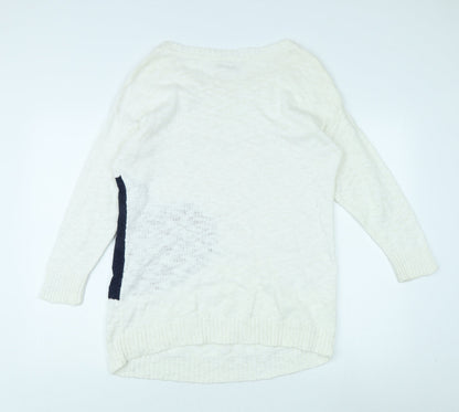 Womens UK Size M Wallis Ivory Pullover Jumper