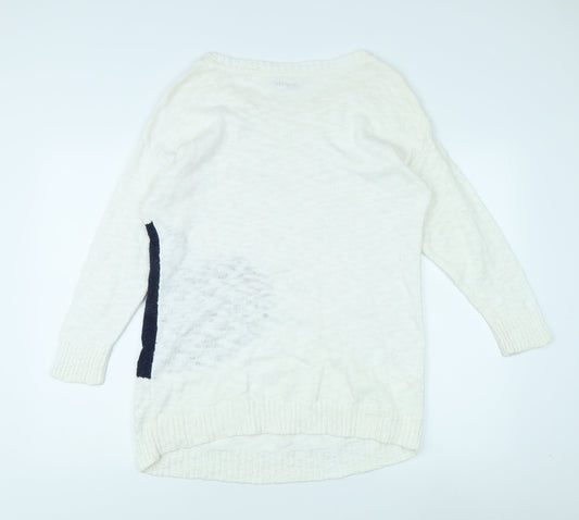 Womens UK Size M Wallis Ivory Pullover Jumper