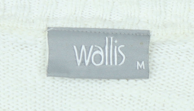 Womens UK Size M Wallis Ivory Pullover Jumper