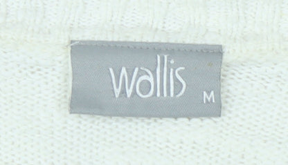 Womens UK Size M Wallis Ivory Pullover Jumper