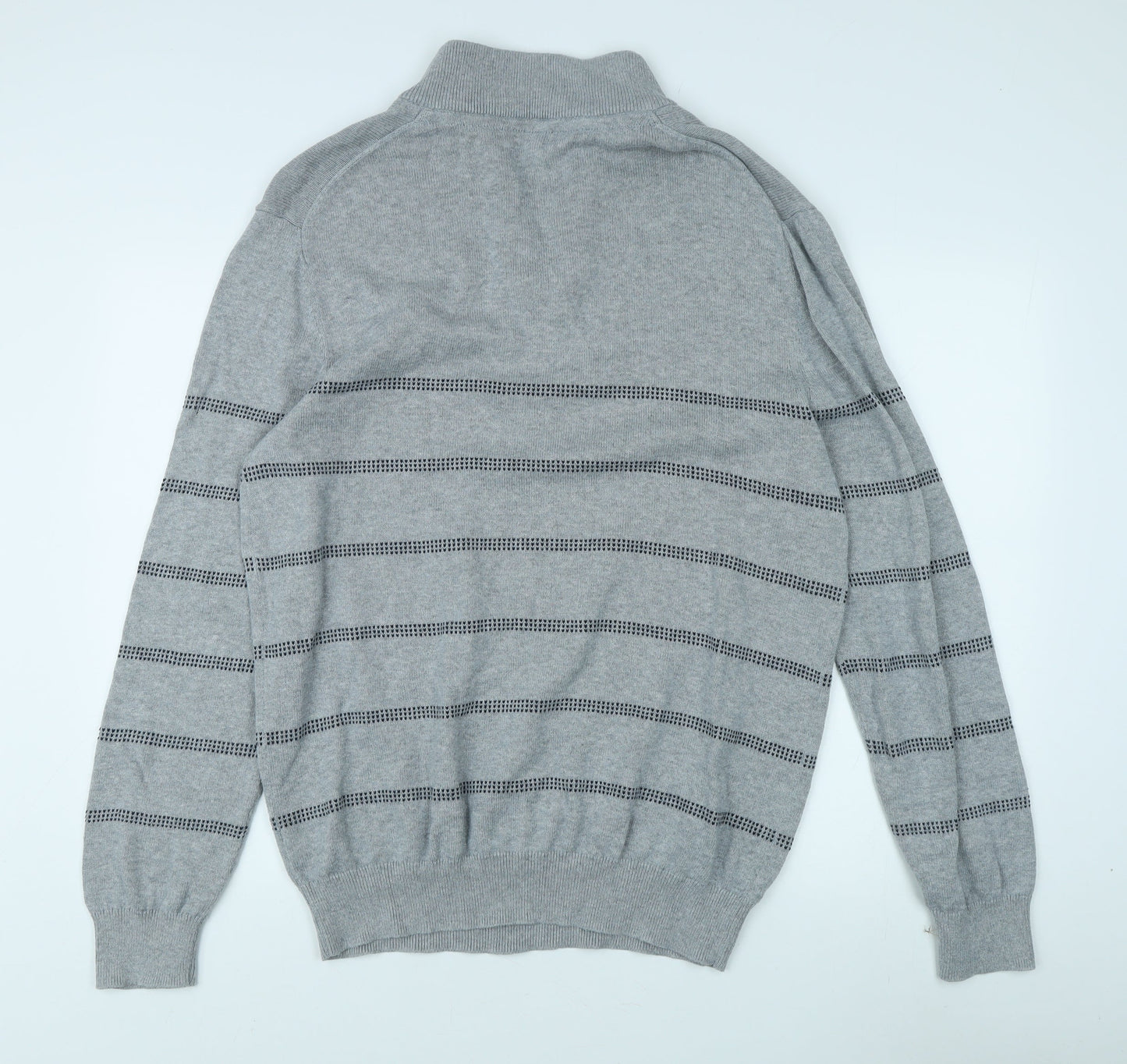 Crew Clothing Men Grey 2XL Full Zip Jumper