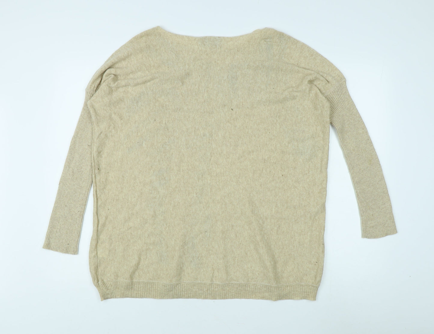 A X Paris Women's Beige Zebra Sequin Jumper S/M