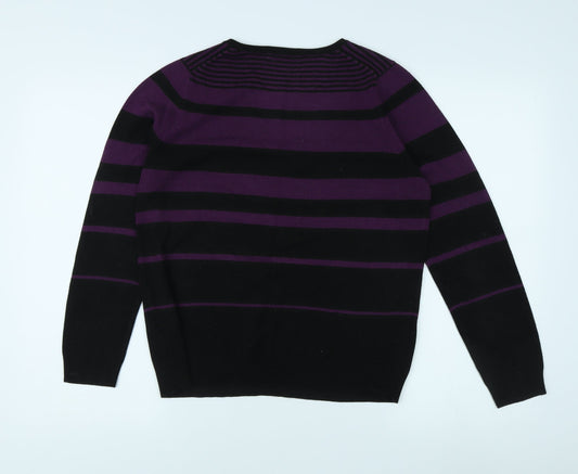 Womens UK Size 12 Marks and Spencer Purple Pullover Jumper