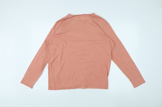 EWM Women's Pink Long Sleeve T-Shirt, Size L