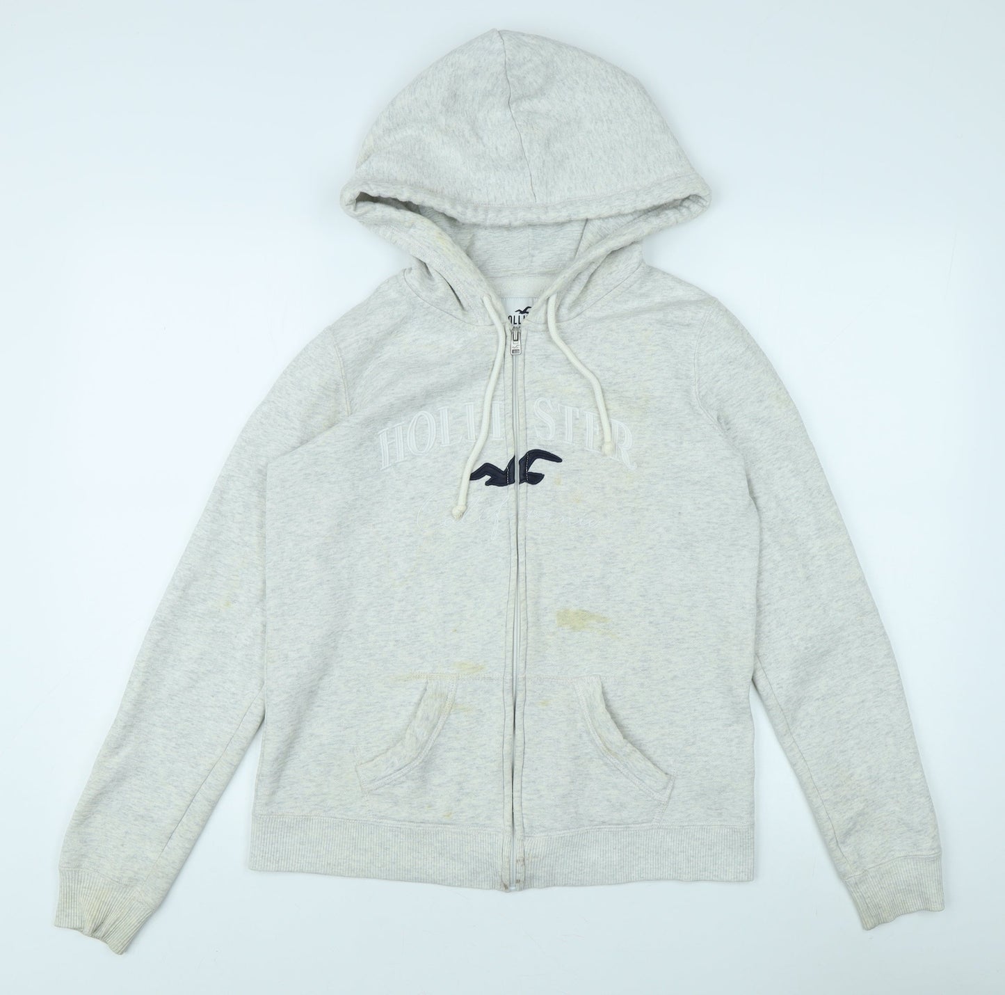 Womens UK Size XS Hollister Grey Basic Jacket