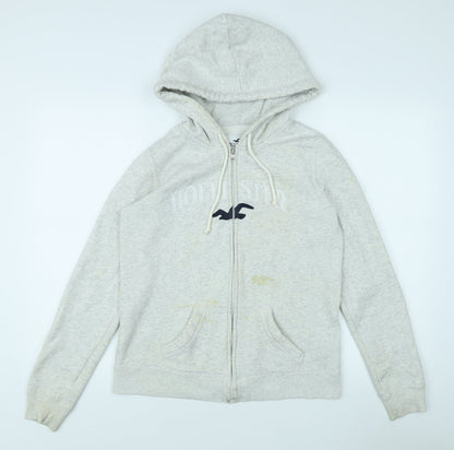 Womens UK Size XS Hollister Grey Basic Jacket