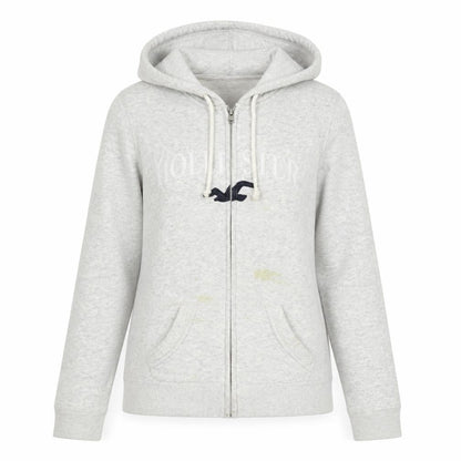 Womens UK Size XS Hollister Grey Basic Jacket