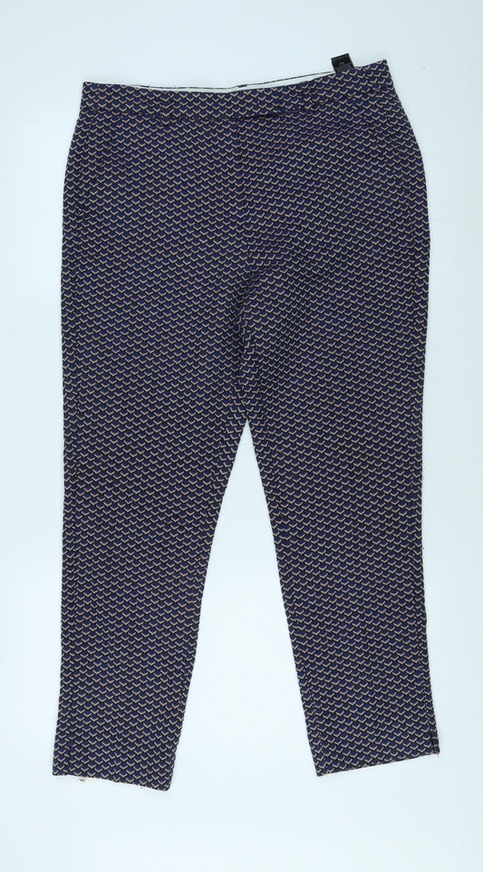 Womens UK Size 12 Slim Marks and Spencer Slim Fit  Multicoloured Trousers