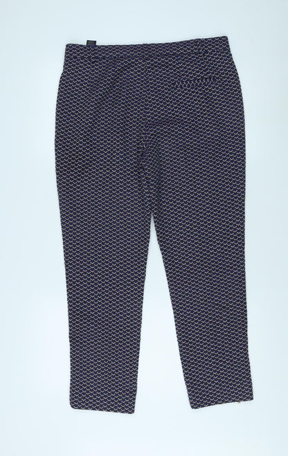 Womens UK Size 12 Slim Marks and Spencer Slim Fit  Multicoloured Trousers
