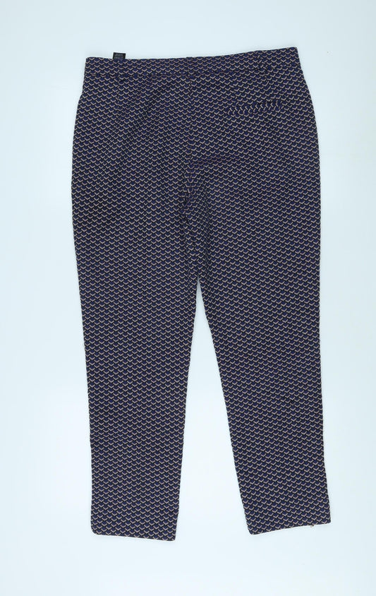 Womens UK Size 12 Slim Marks and Spencer Slim Fit  Multicoloured Trousers
