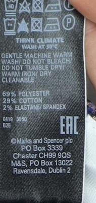 Womens UK Size 12 Slim Marks and Spencer Slim Fit  Multicoloured Trousers