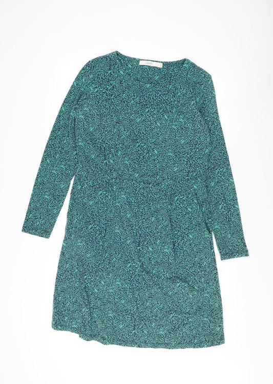 Lily & Me Women's Blue Floral Shift Dress, Size 12