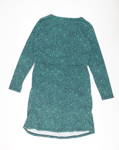 Lily & Me Women's Blue Floral Shift Dress, Size 12