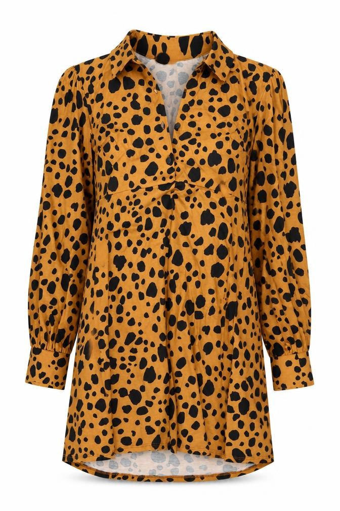 Womens UK Size 8 ASOS DESIGN Multicoloured Tunic Button-Up