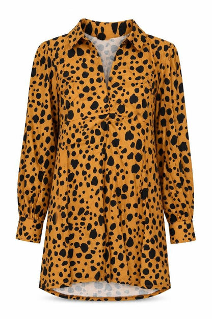 Womens UK Size 8 ASOS DESIGN Multicoloured Tunic Button-Up