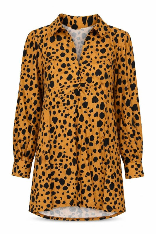 Womens UK Size 8 ASOS DESIGN Multicoloured Tunic Button-Up