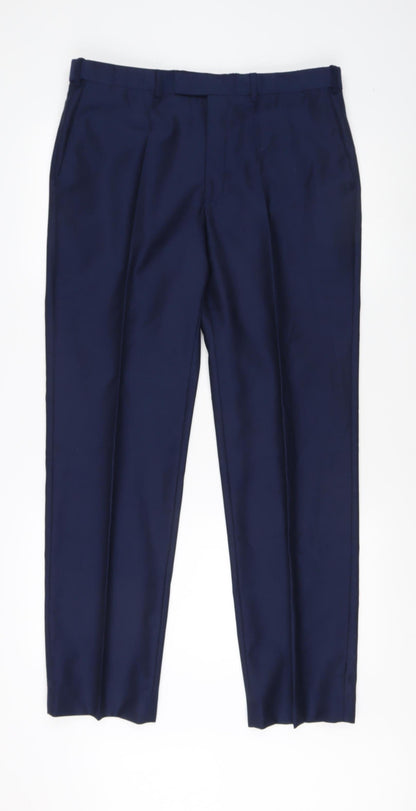 Marks and Spencer Men's Blue Dress Pants Size 86