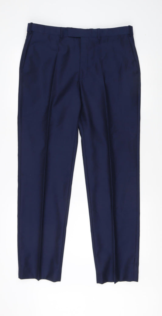 Marks and Spencer Men's Blue Dress Pants Size 86