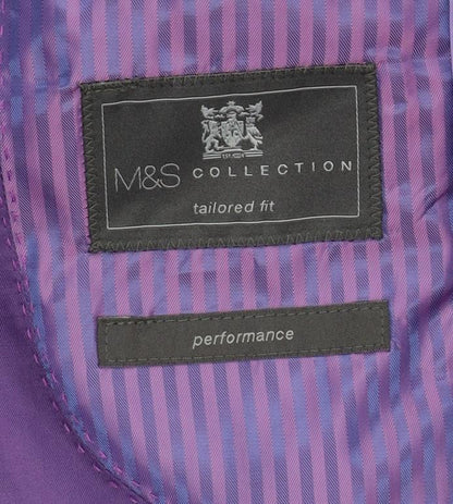 Mens UK Size 40 Marks and Spencer Regular Blue Suit Jacket