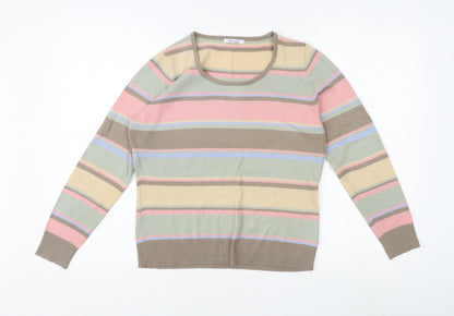 Womens UK Size 10/12 Damart Multicoloured Pullover Jumper