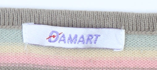 Womens UK Size 10/12 Damart Multicoloured Pullover Jumper
