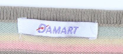 Womens UK Size 10/12 Damart Multicoloured Pullover Jumper